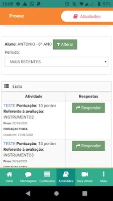 Proesc Aluno android App screenshot 0